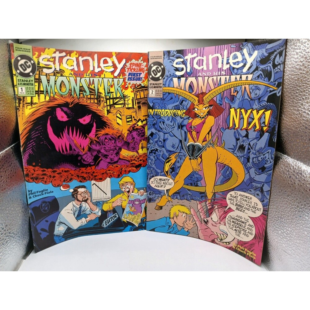 Stanley And His Monster #1 & #2 DC Comics 1993 Vf/Nm First And Second Issues